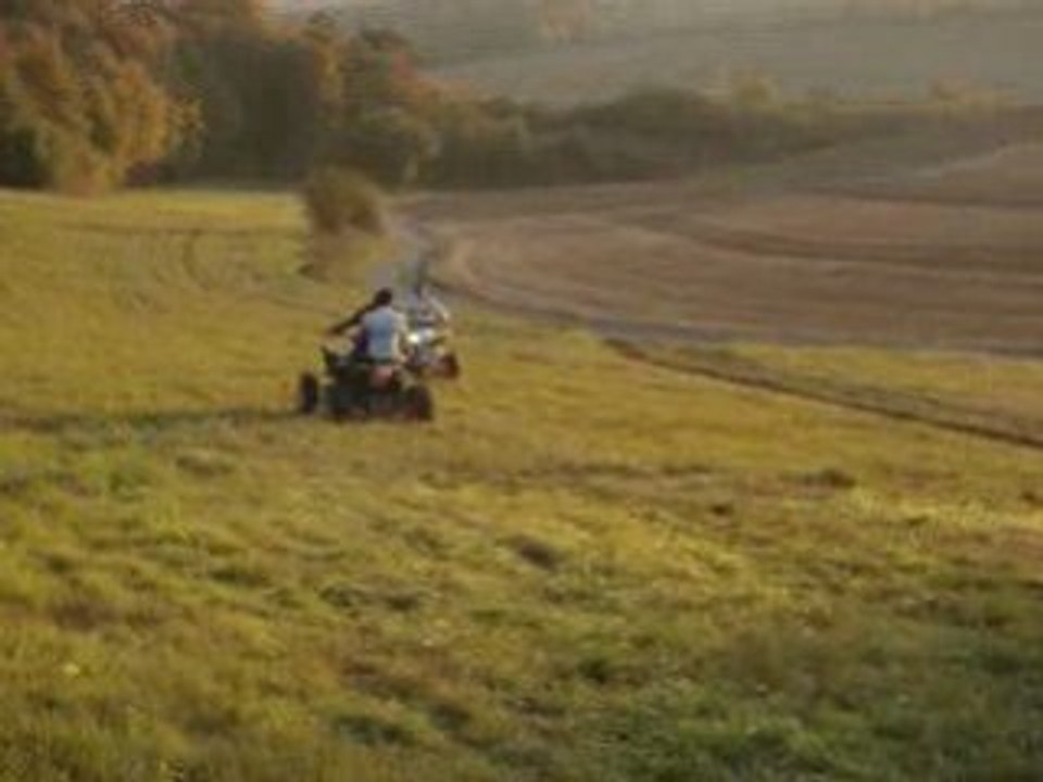 450 kfx-r en roue je perd mon pote