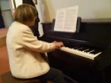 Mme Joly au piano
