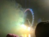 Happy New Year 2009 Wishes Fireworks  In London Eye ( ...