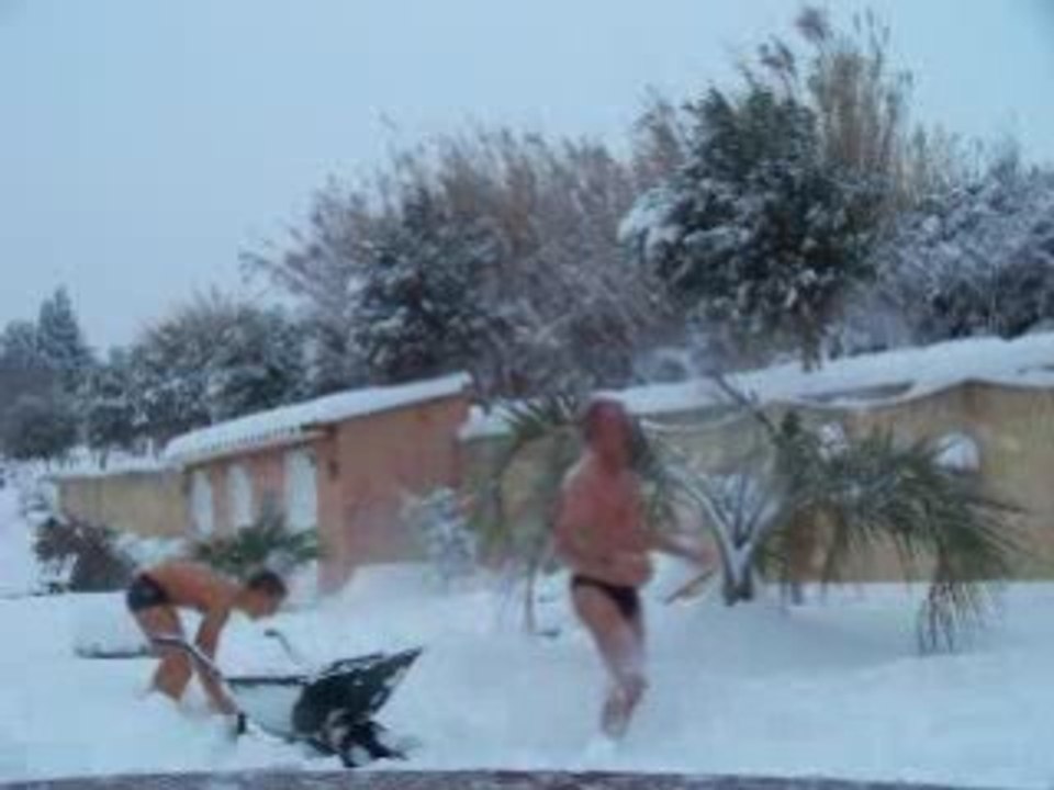 Bataille de boule de neige!