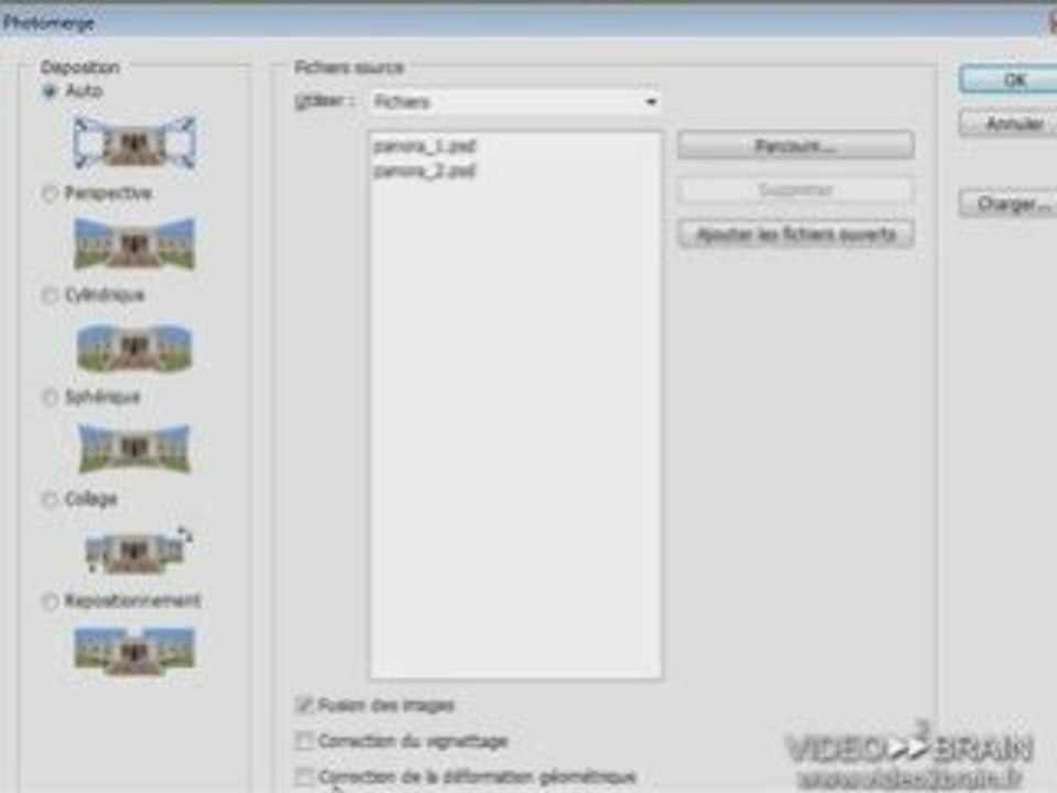 Adobe Photoshop CS4  : Créer un panorama simple...