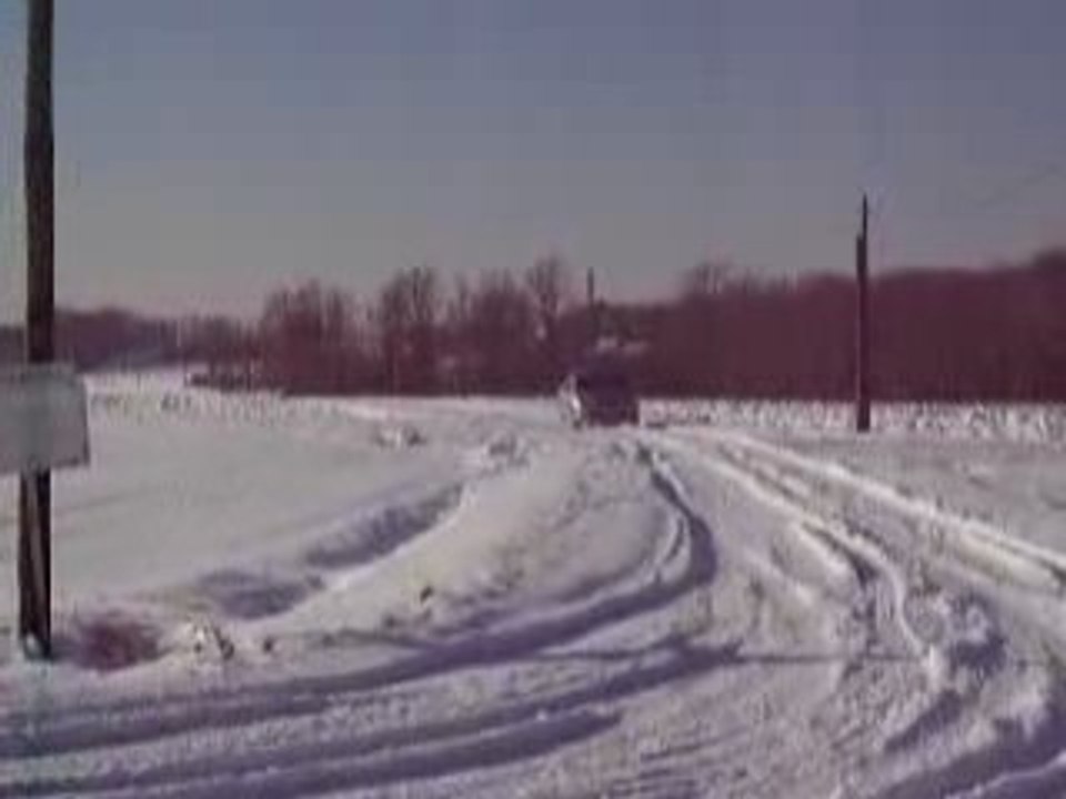 drift en 206 sur neige.