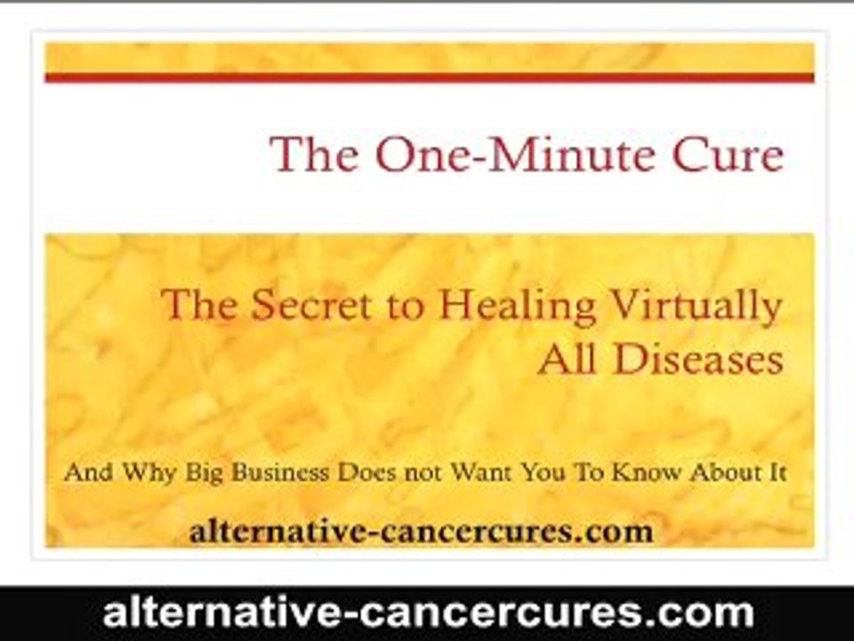 Alternative Cancer Cures