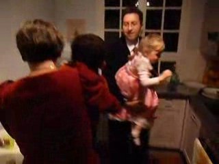 La visite du Papa Noël...