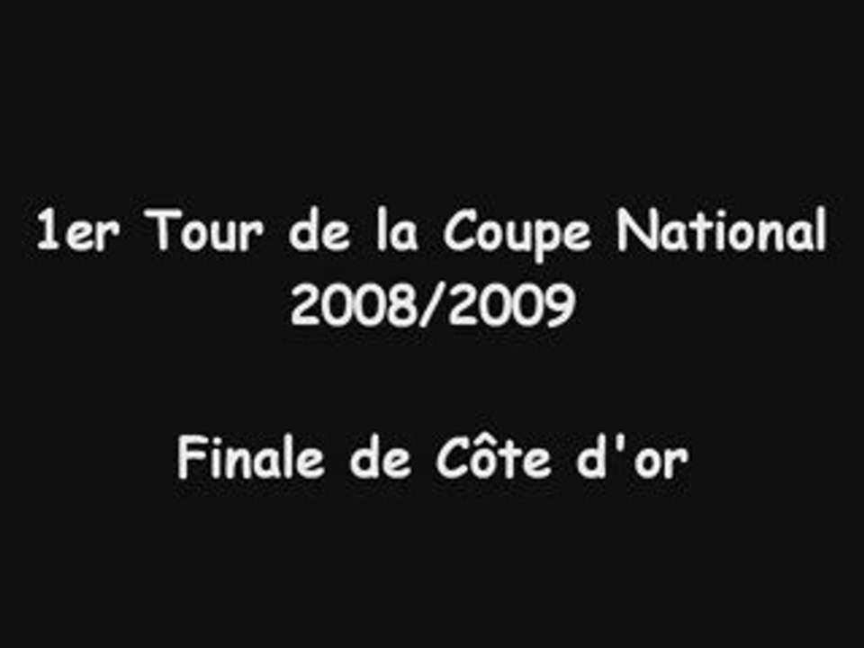 Finale Côte d'Or Coupe Nationale Futsal 08/09