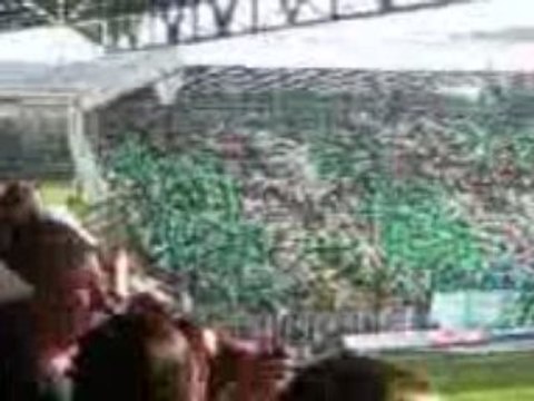 Tifos ASSE St Etienne stade geoffroy guichard: Green Angels