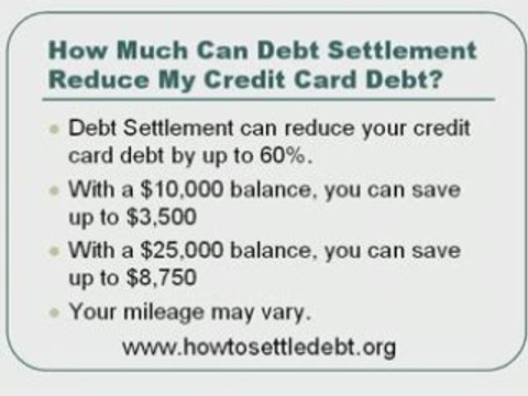 How much can you settle debt with a debt settlement company?