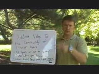 One of the biggest secrets in internet marketing. Add value.