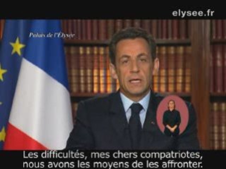 Voeux de Nouvel an de Nicolas Sarkozy