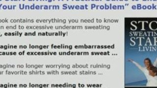 How To Stop Sweating - 100% Guaranteed