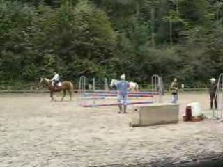 Moi & Handy en saut d'obstacle (2)