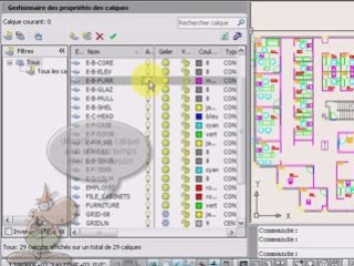 AutoCAD 2009, les calques
