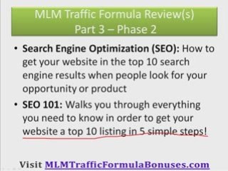 MLM Traffic Formula Review - Video 3