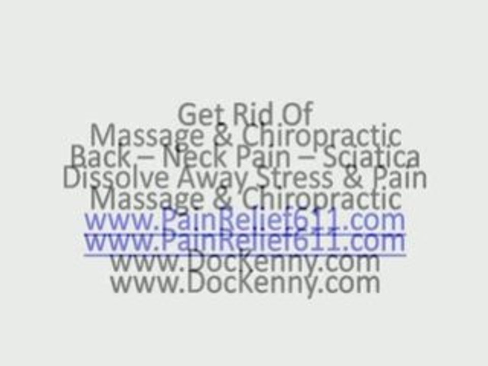 Jamison Massage Chiropractic Dissolve Away Stress