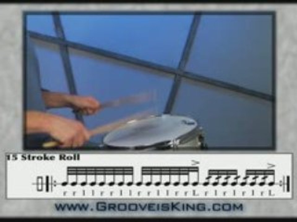 15 Stroke Roll - Rudiments - How to Play Drums - Drum Lesson
