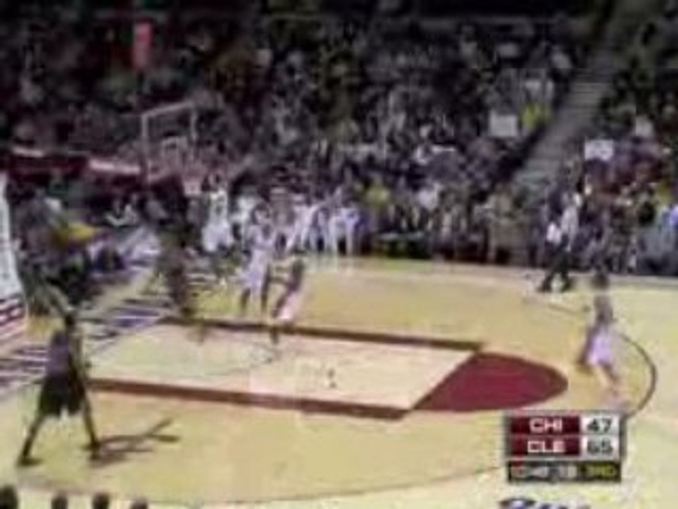LeBron James Block rookie guard Derrick Rose