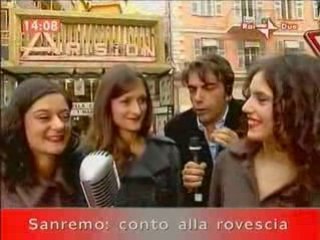 Le Blue Dolls a Sanremo 2008 sulla passerella dei Vip