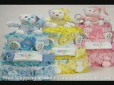 Baby Diaper Cake Centerpiece