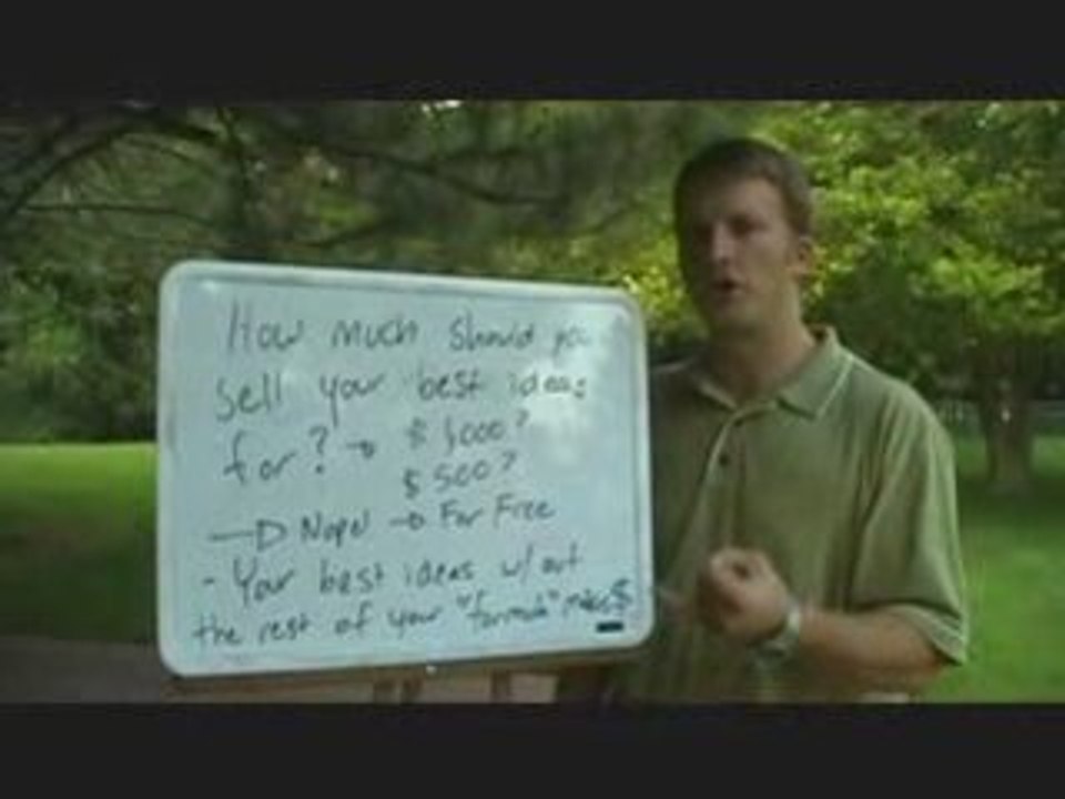 How much should you sell your ideas for? Online profits!