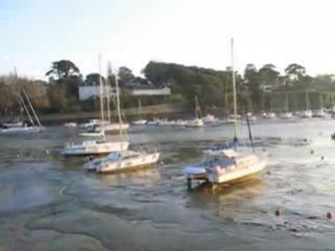 Pornic : marée basse vieux port
