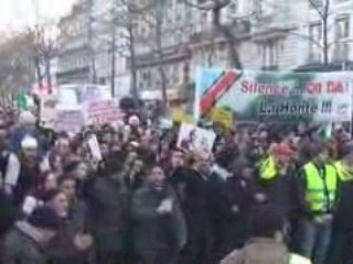 25000 manifestent en solidarite avec Gaza a Paris:3-1-09