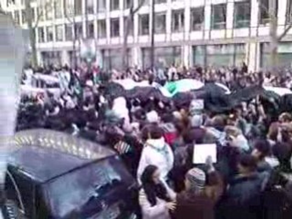 Palestine manifestation Paris 3 janvier 2009