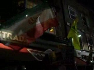 protest in front of isreali embassy london