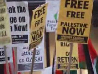 Demonstration in New York : Jews against Israeli crimes