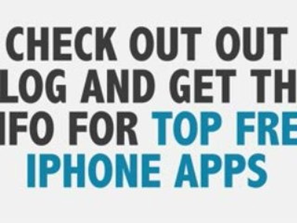 BEST FREE APPLE IPHONE APPS