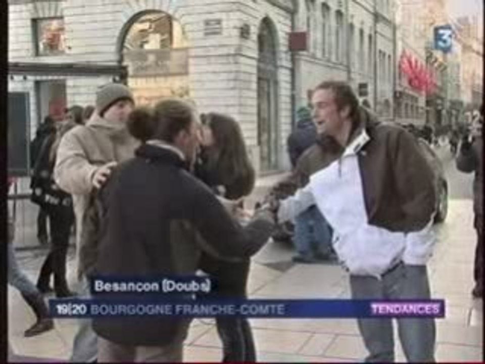 France 3 Freeze Mob 3 janvier 2009 à BESANCON