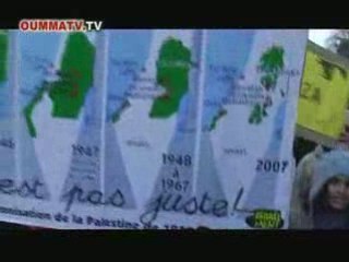 la manifestation contre les massacres de Gaza