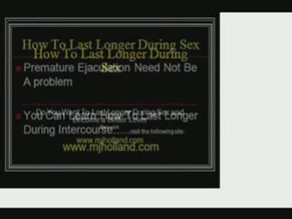 Delay Ejaculation