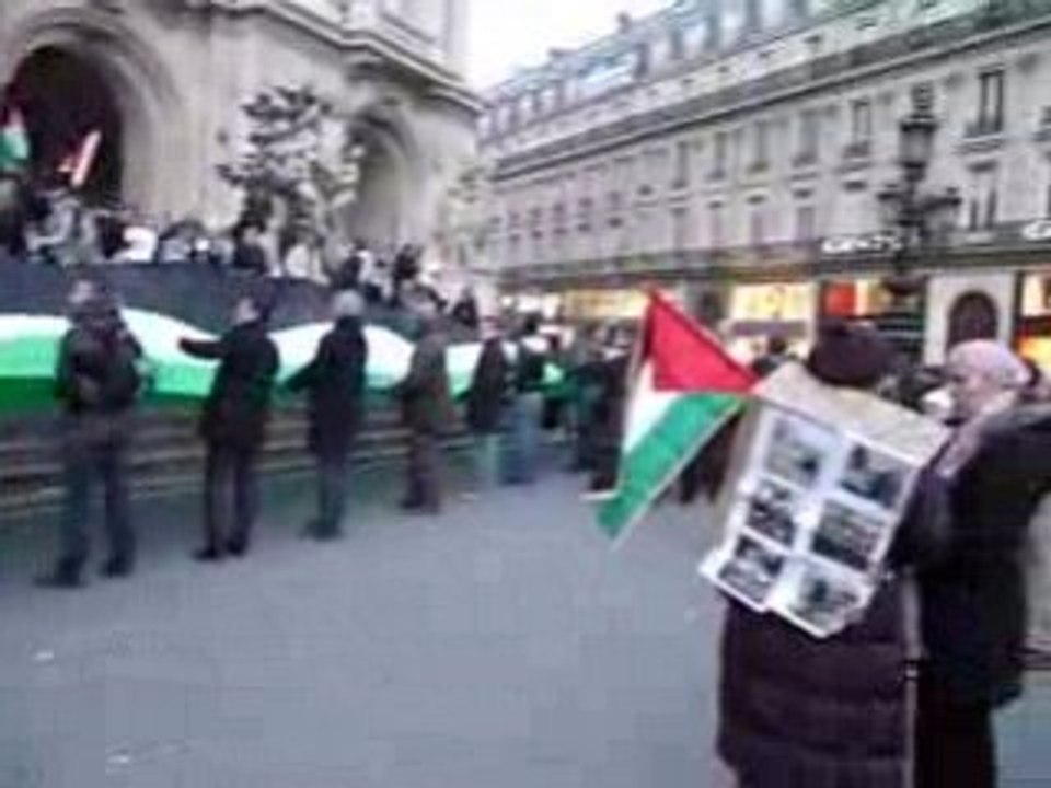 Rassemblement de soutient à Gaza (Paris) le 04/01/09 p2