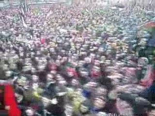 Support for Gaza demonstration in Çağlayan, İstanbul