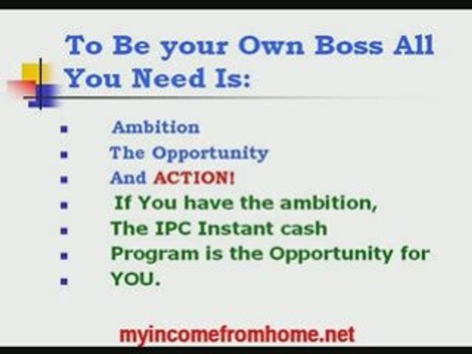 Start Your Own IPC Instant Cash Business