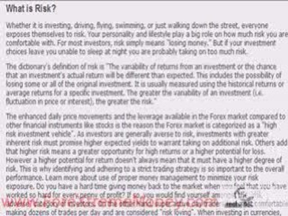 Video: Forex Risk