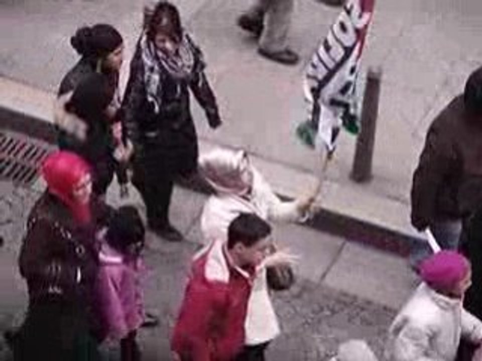 Manifestation agitée pour la Palestine à Clermont-Ferrand