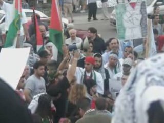 Manifestation pour la palestine à la Nouvelle-Orléans