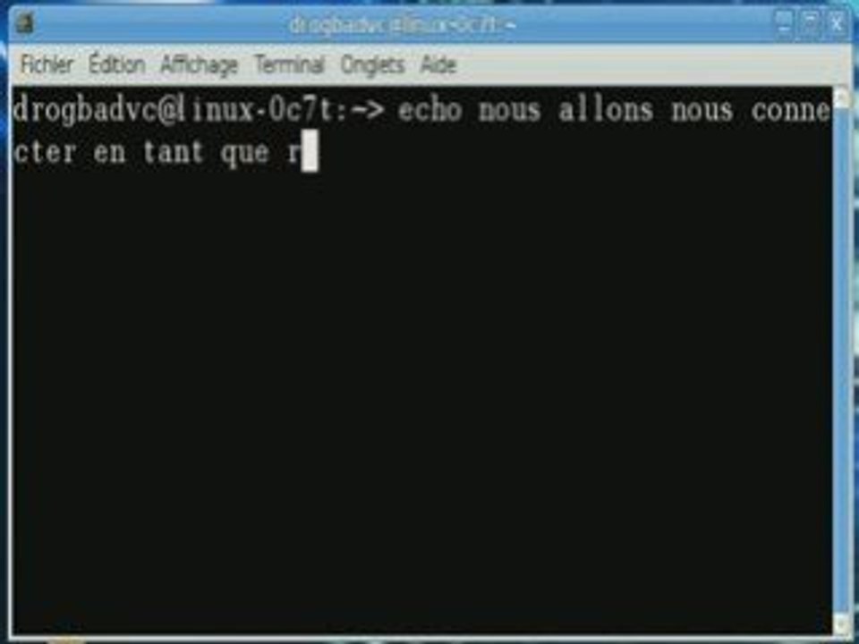Se connecter en tant que root sous Gnu/Linux