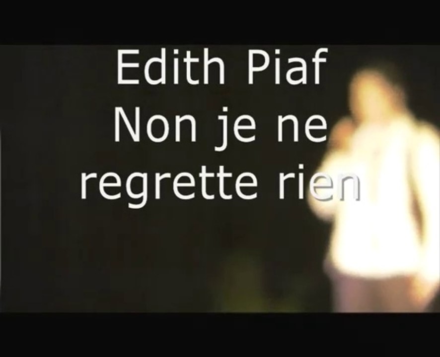 piaf non je regrette rien isabelle