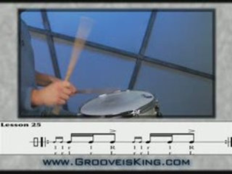 Lesson 25 - Drum Rudiment - Play Drums - Drum Lessons