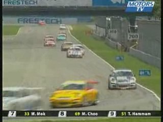 Accident Porsche Carrera Cup AFOS 2008 Zhuhai
