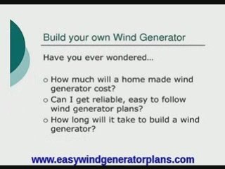 How to build a wind turbine and go green