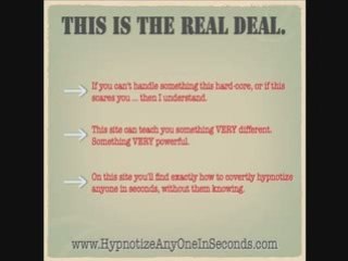 Hypnotize anyone instantly. Stop smoking, lose weight