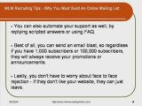 MLM Recruiting Tips - Why You Must Build An Online Mailing L