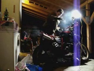 1er démarrage de la XT 600!