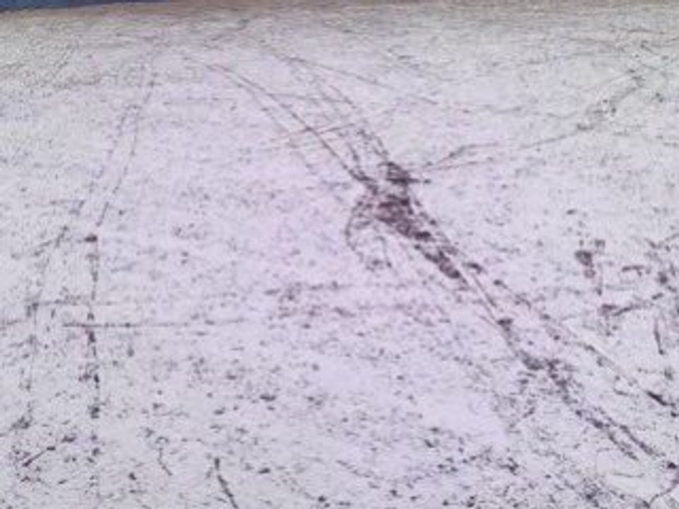 Snowkite à la Cras (Dijon) sur 1cm de neige / kitedor.info