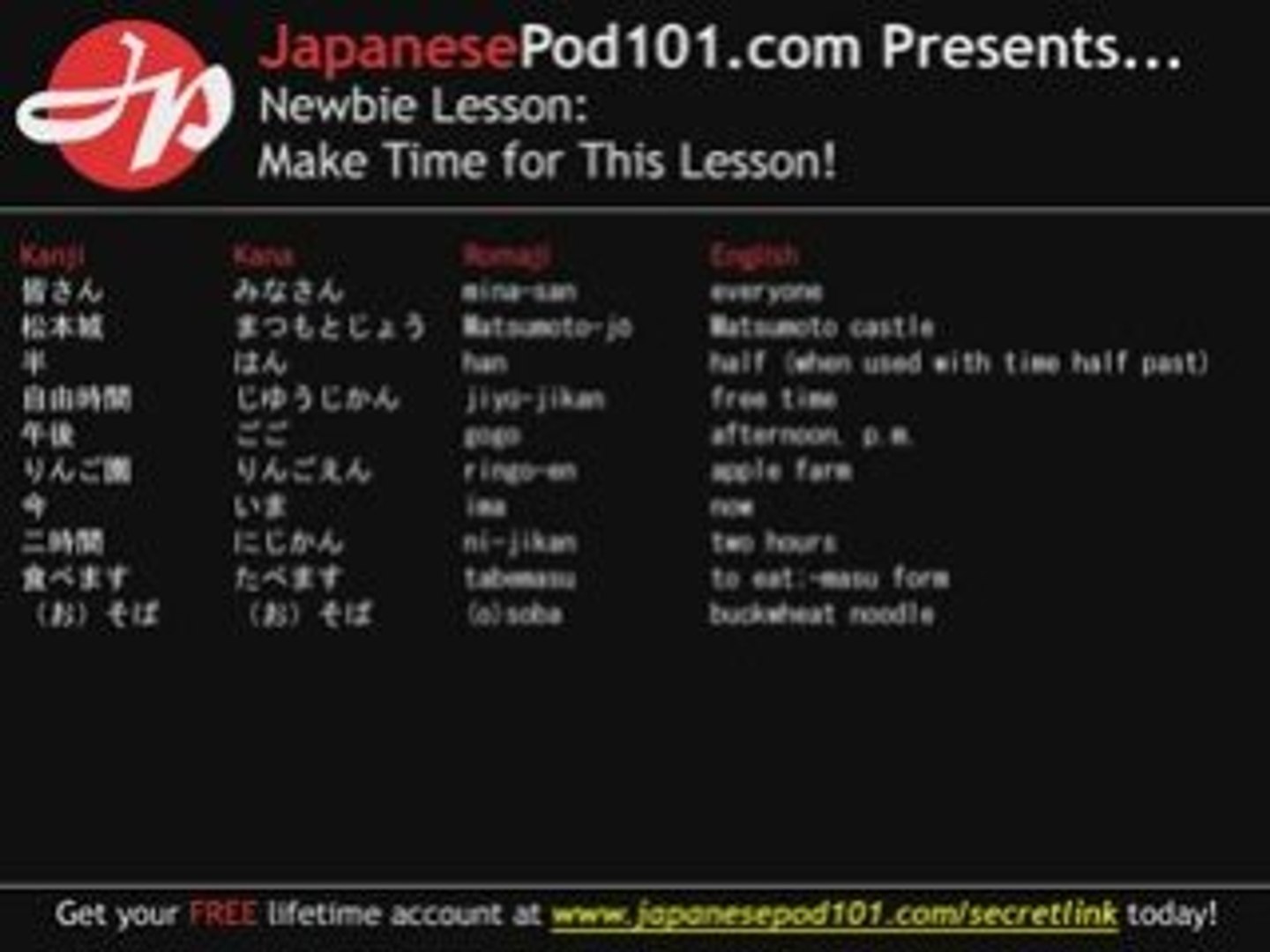 ⁣Learn Japanese - Learn About Time