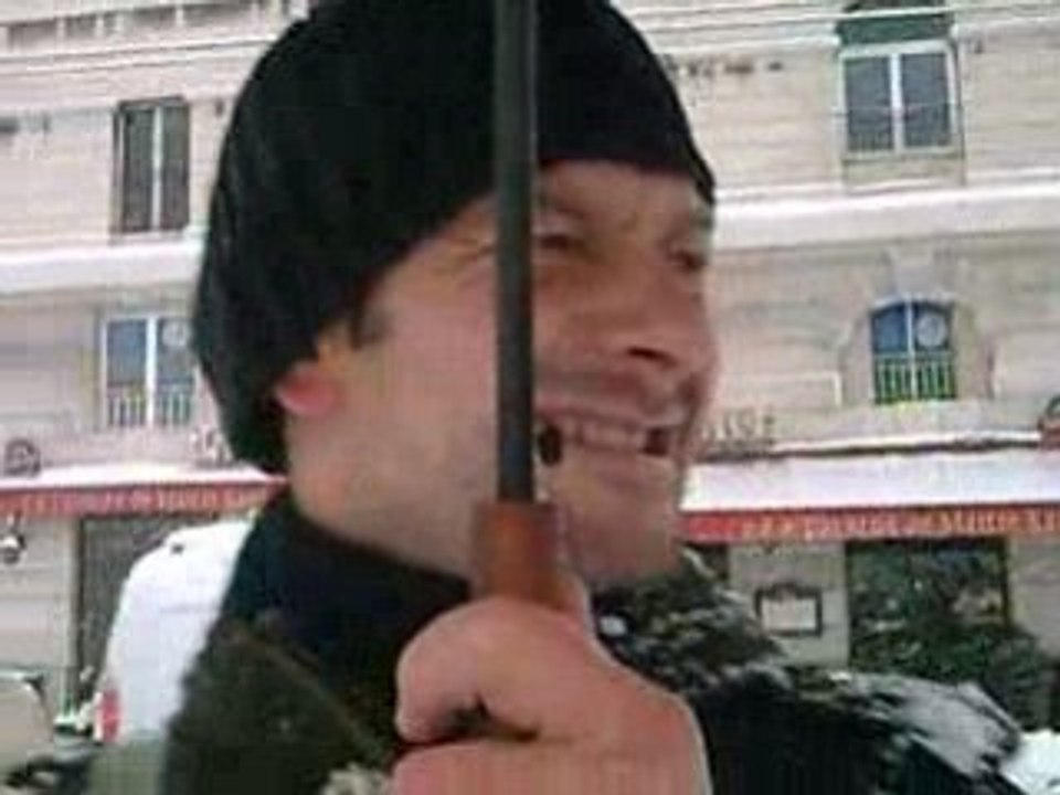 MARSEILLE vieux port glacé SOUS LA NEIGE"CHOU" 2009