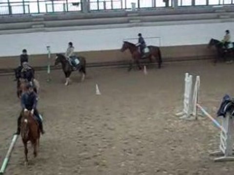 Cours d'équitation CHV, Galop en bazard et presque chute